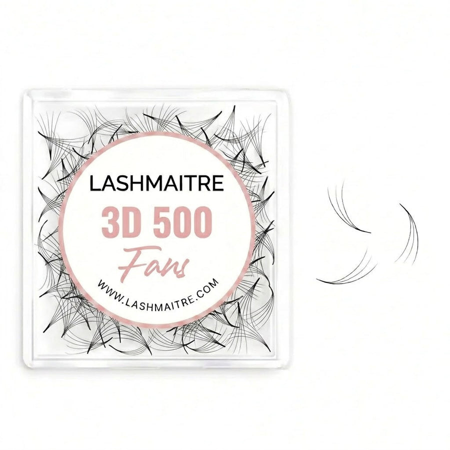 3D premade lash fans for beginner eyelash extension tutorial