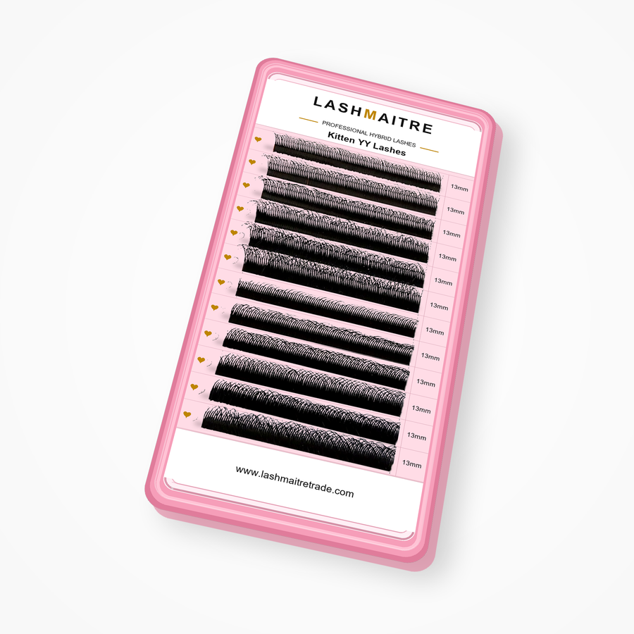 LASHMAITRE Kitten YY lash tray in pink packaging