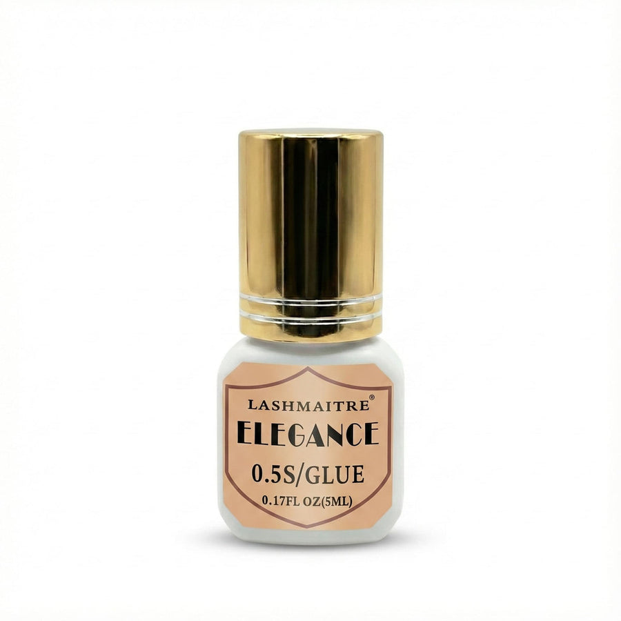 LASHMAITRE 0.5 second lash extension glue for professional humidity and dry time testing
