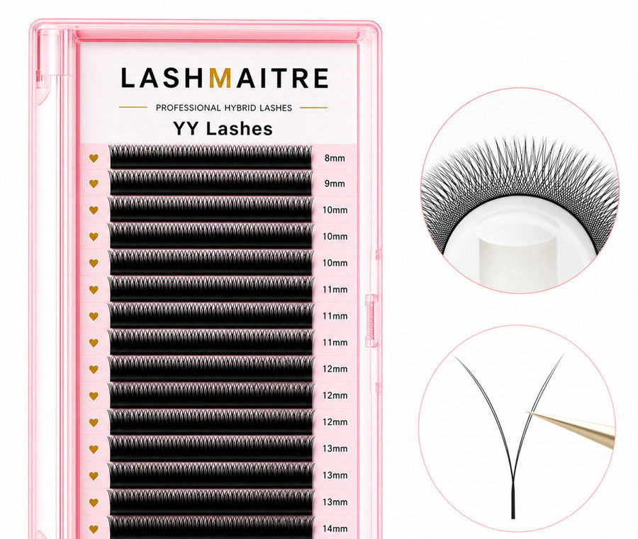 LASHMAITRE 0.07mm YY lash extension tray and split-fiber structure