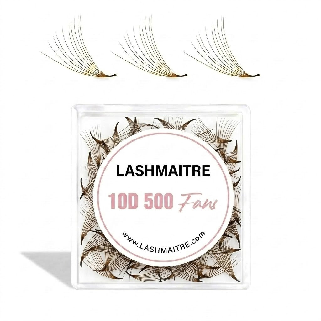 LASHMAITRE dark brown loose premade fans product photo