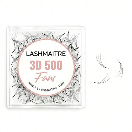 LASHMAITRE 3D 0.07mm Loose Premade Fans - 500 Fans main product photo