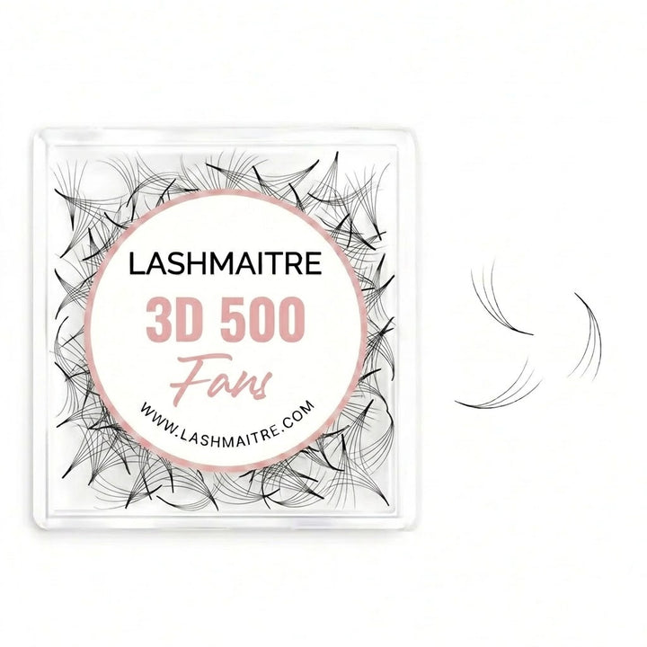 LASHMAITRE 3D 0.07mm Loose Premade Fans - 500 Fans main product photo