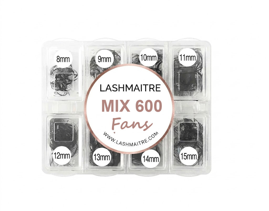LASHMAITRE Mixed Length Loose Premade Fans - 600 Fans main product photo