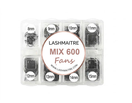 LASHMAITRE Mixed Length Loose Premade Fans - 600 Fans main product photo